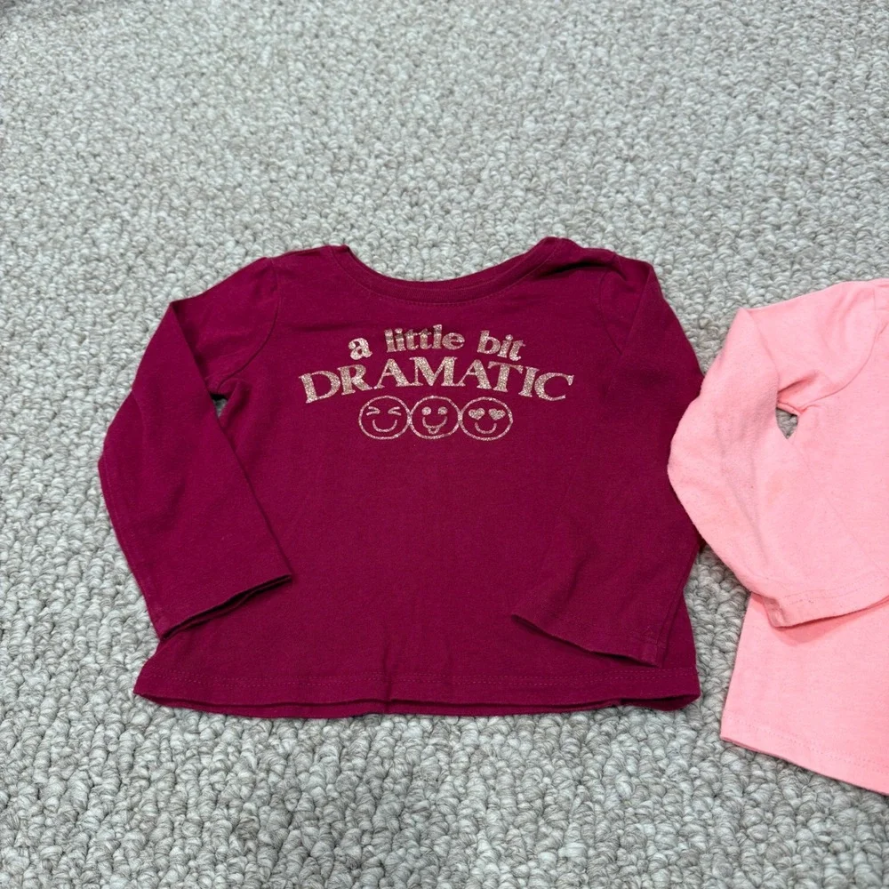 The Childrens Place Toddler Girls Long Sleeve Tops‎ Bundle Size 12-18 Months